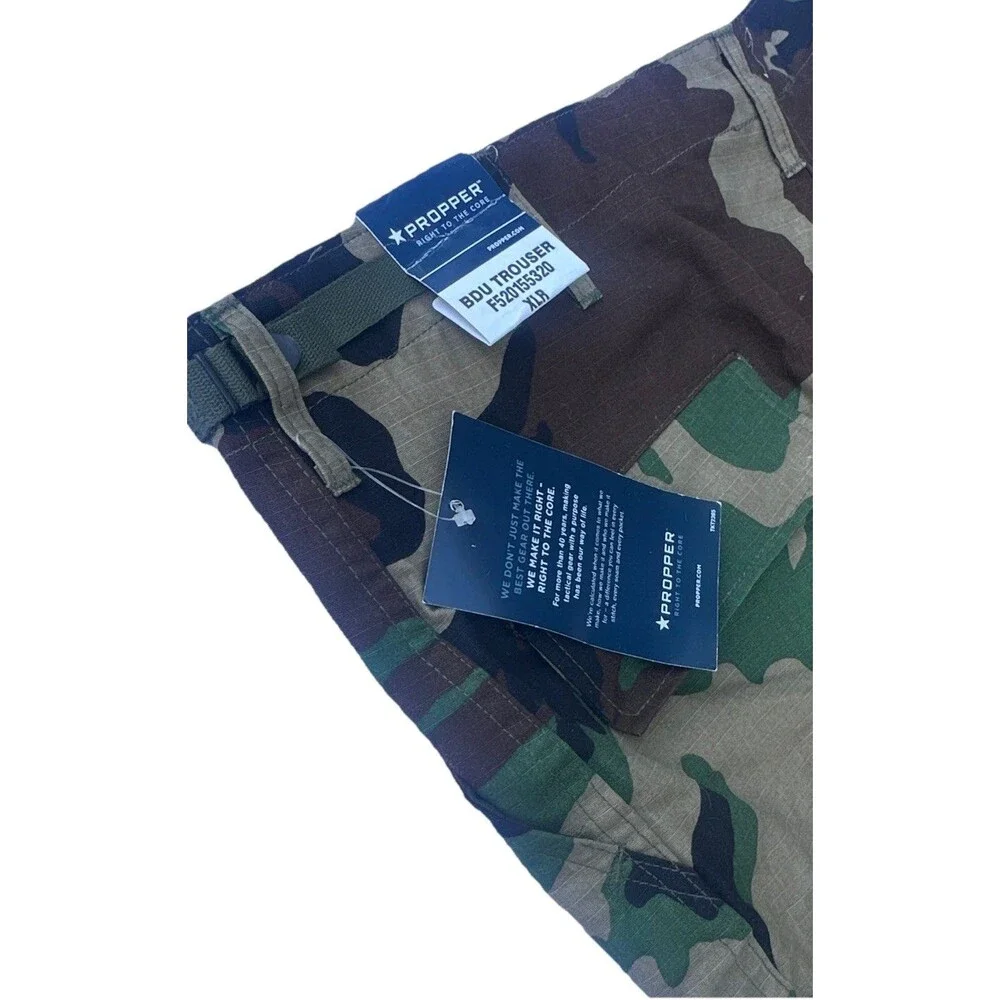 Propper BDU Tactical Pants XL Regular Woodland Camo Cargo Military NEW